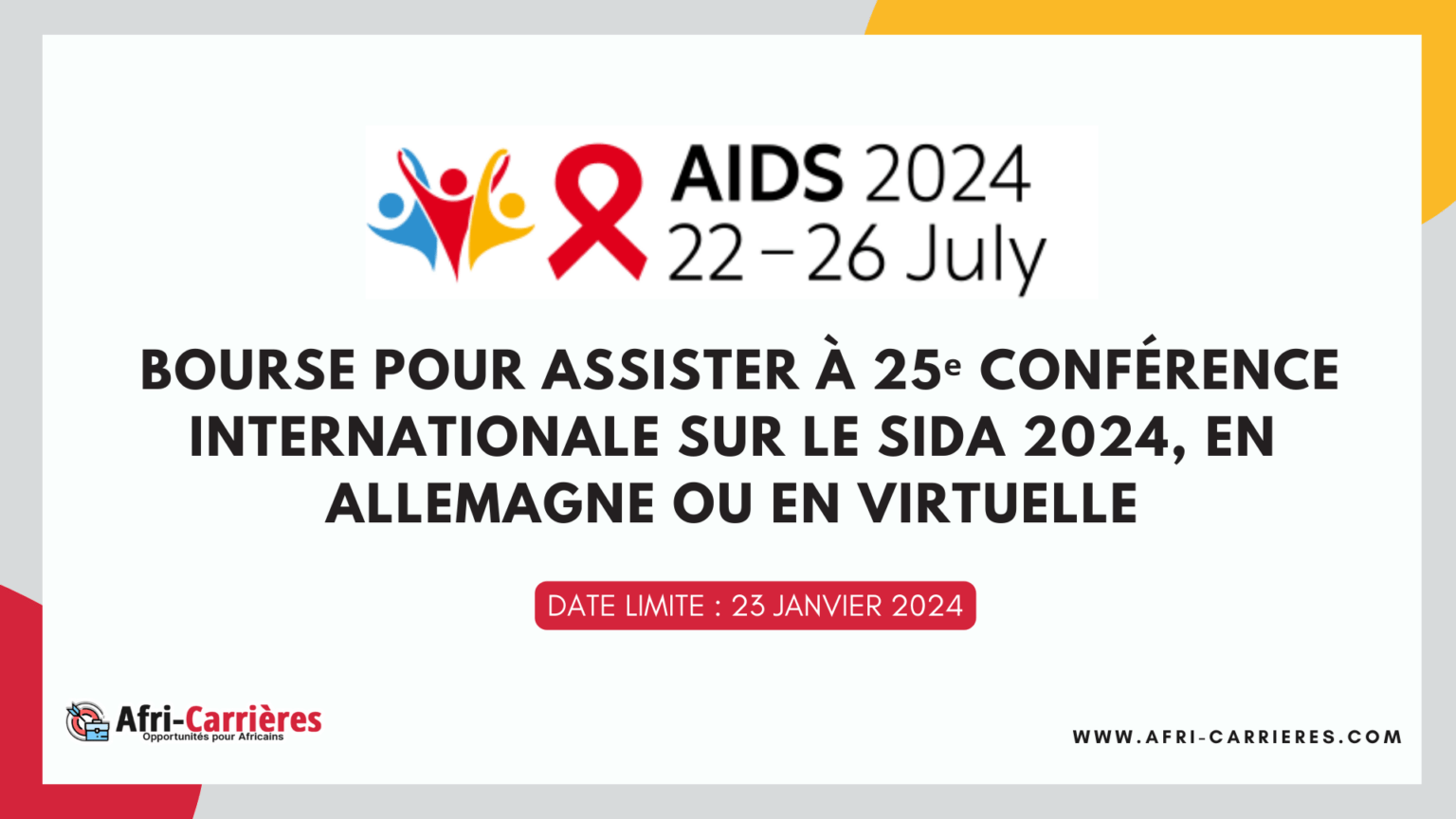 Conférence Internationale Sur Le SIDA 2024 En Allemagne