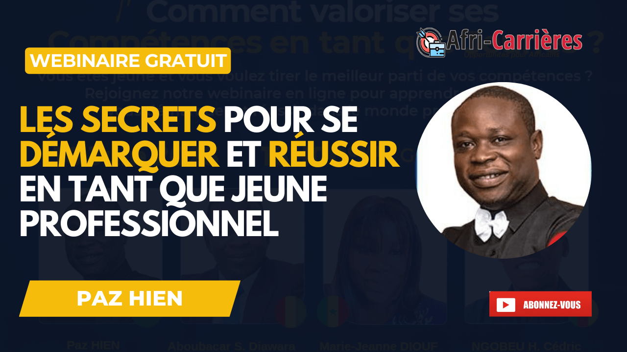 REPLAY WEBINAIRE « COMMENT DÉVELOPPER SES COMPÉTENCES EN TANT QUE JEUNES »