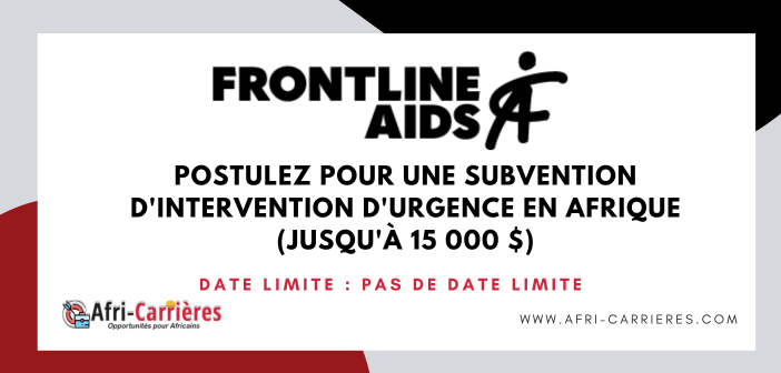 fonds d'intervention d'urgence