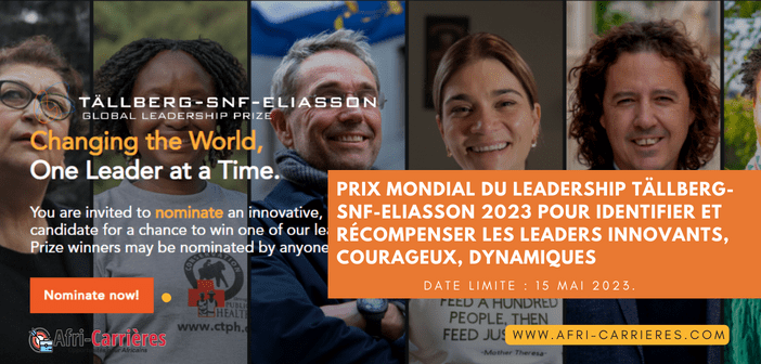 Prix ​​mondial du leadership Tällberg-SNF-Eliasson