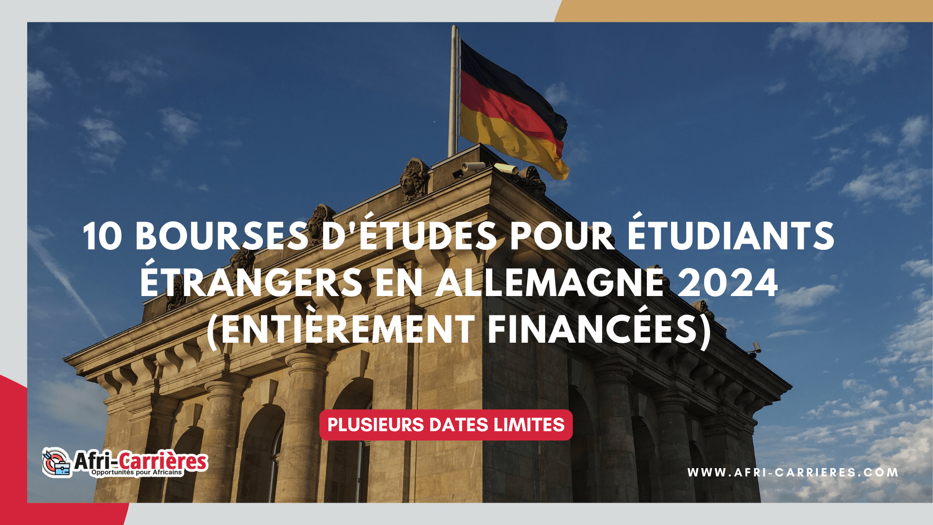 Bourses d'études en Allemagne 2024 pour étudiants étrangers