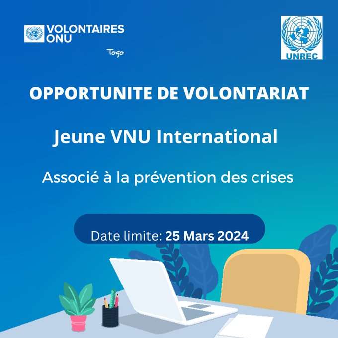 Opportunité de volontariat Associé en prévention des crises