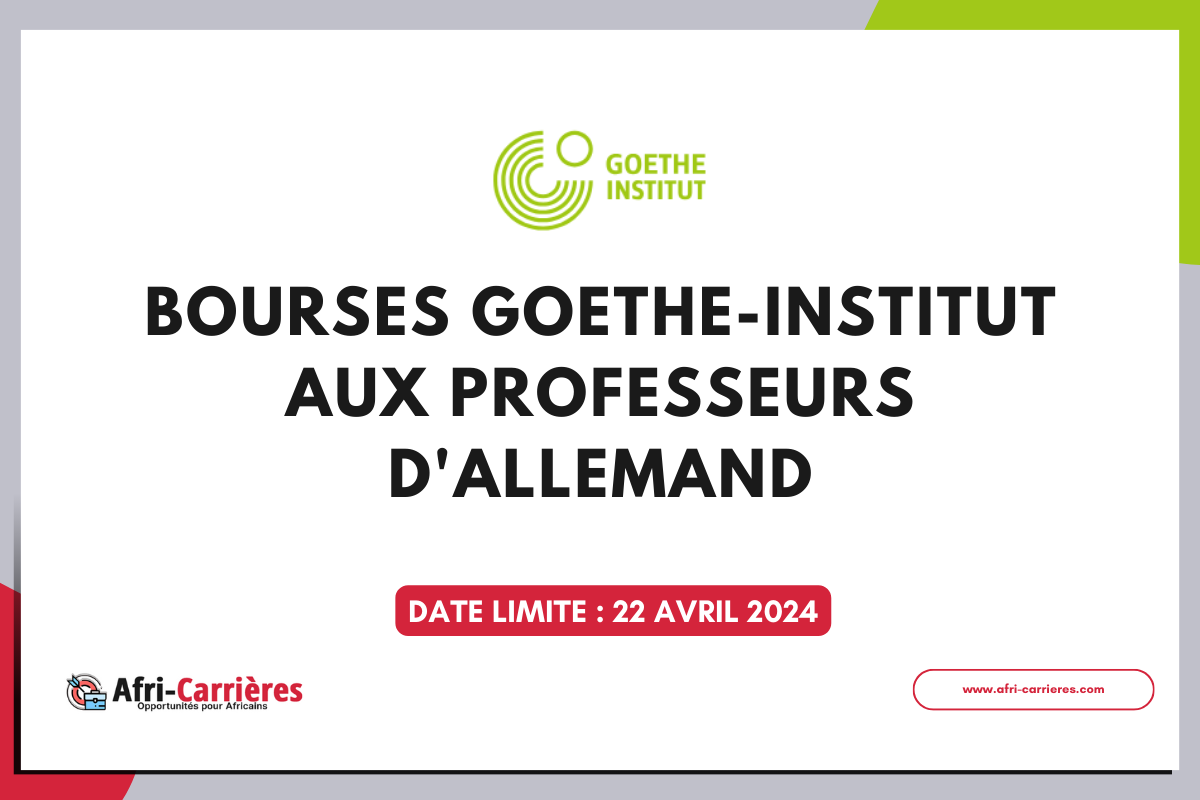 Bourses Goethe Institut aux professeurs d'allemand