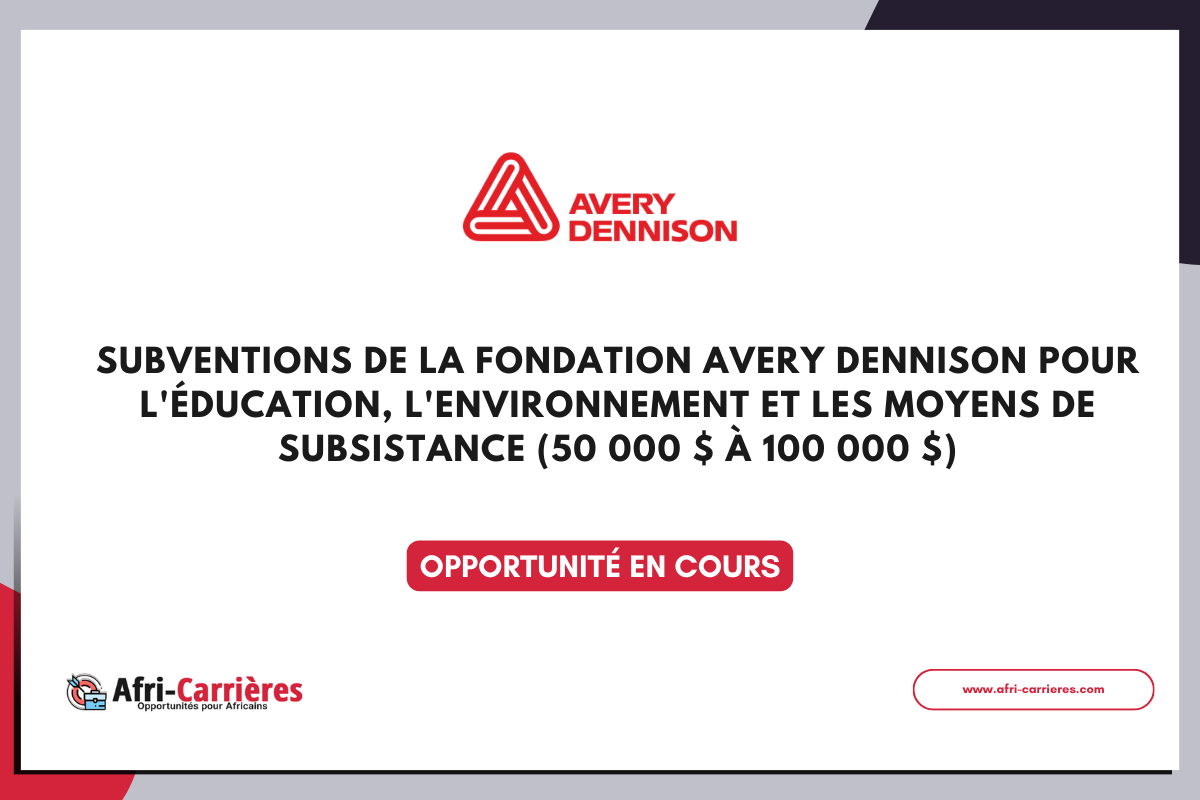 Subventions de la Fondation Avery Dennison