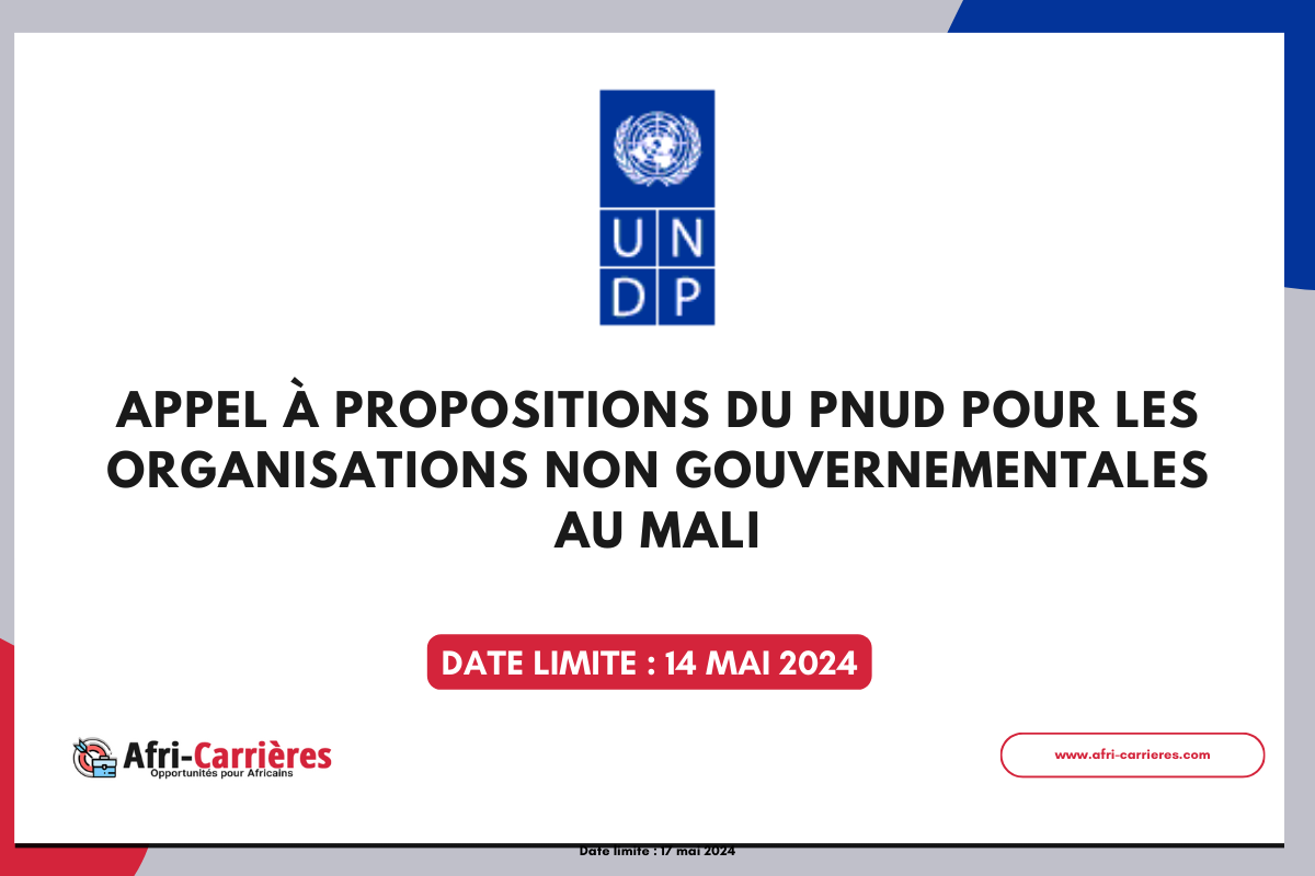 Appel à propositions du PNUD