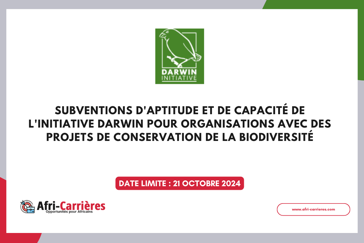 Subventions d'Aptitude et de capacité de l'Initiative Darwin