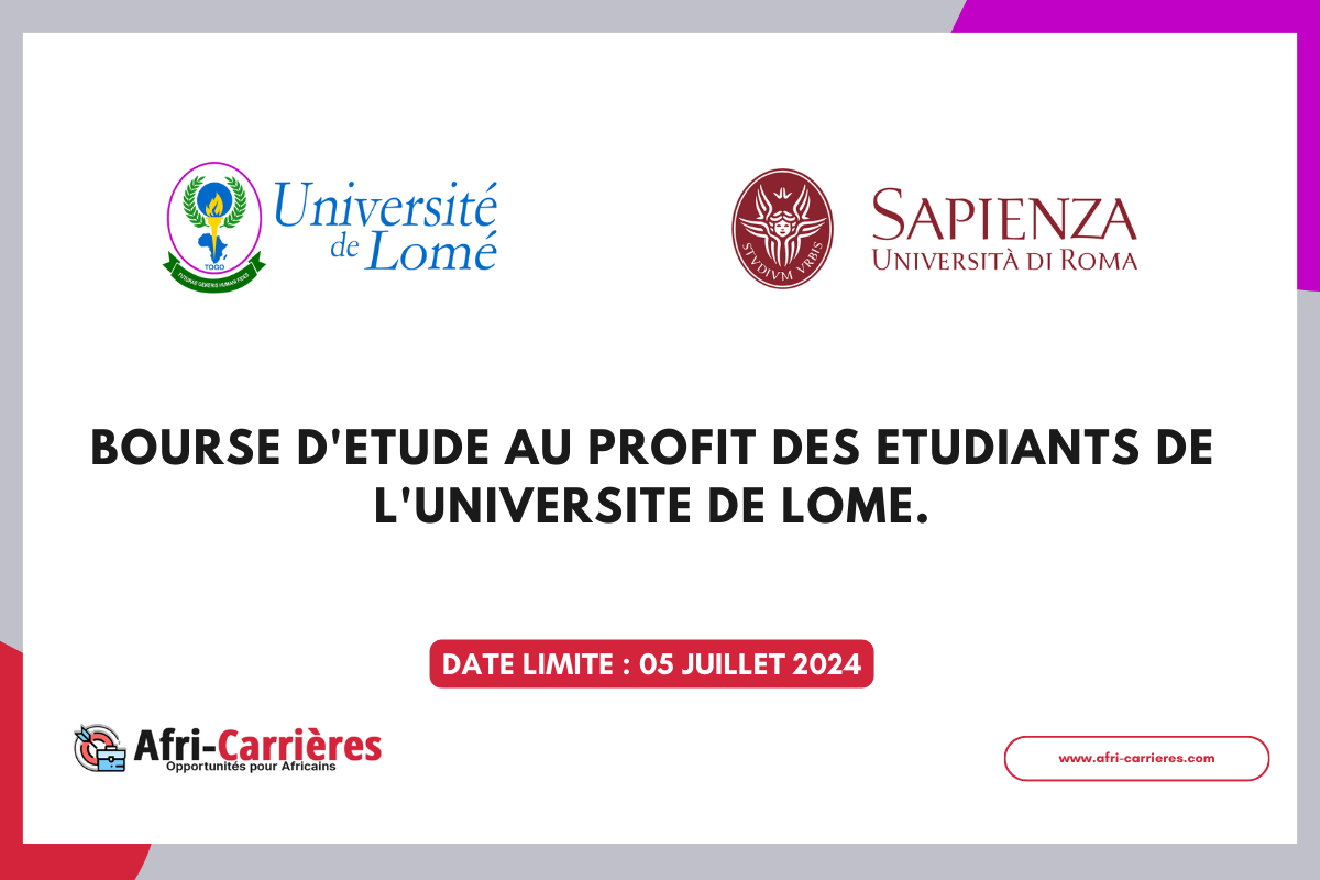 Bourse de l'Université de Sapienza en Italie