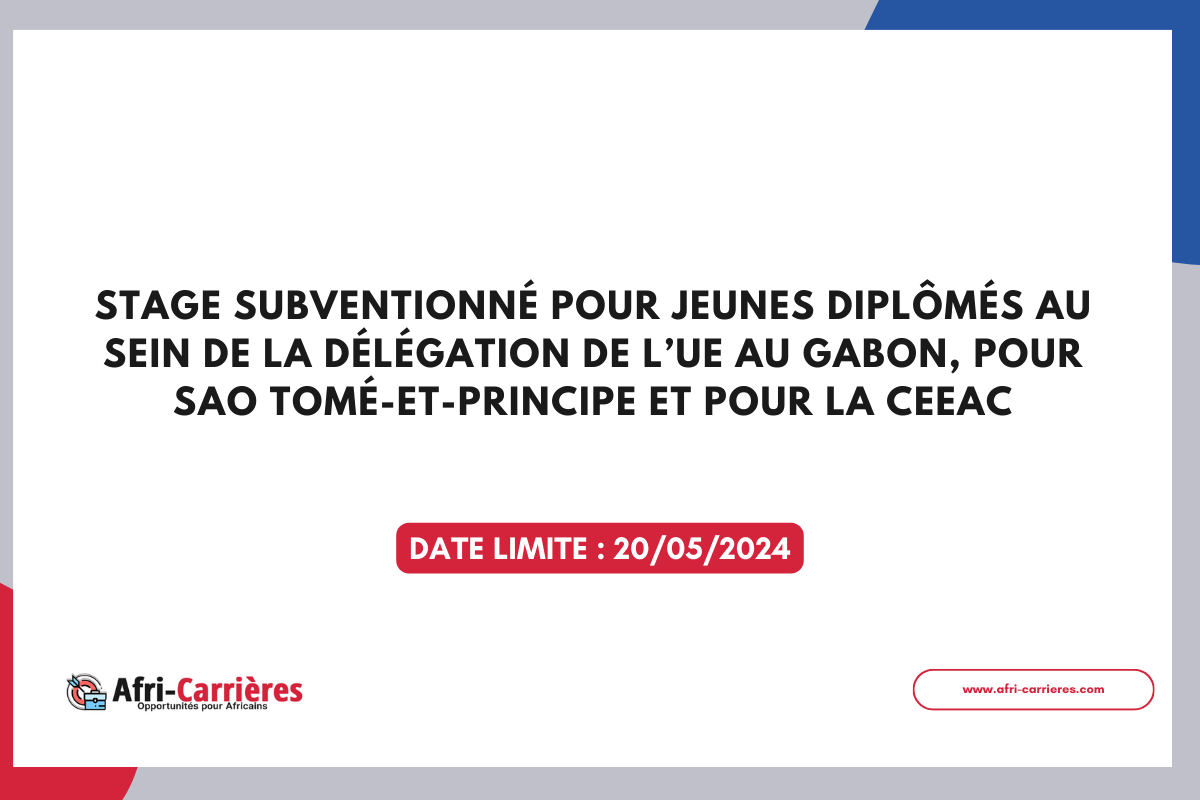Stage subventionné pour jeunes diplômés