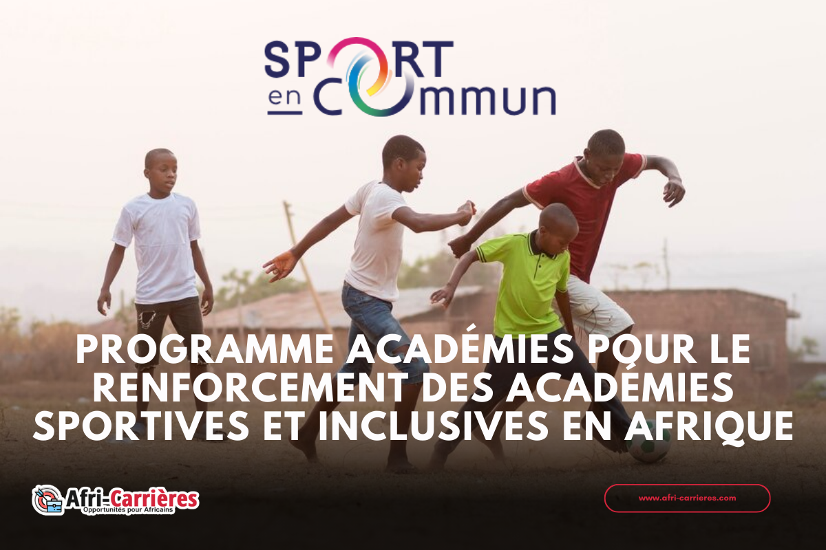 Appel à projets Académies pour le renforcement des académies sportives et inclusives en Afrique