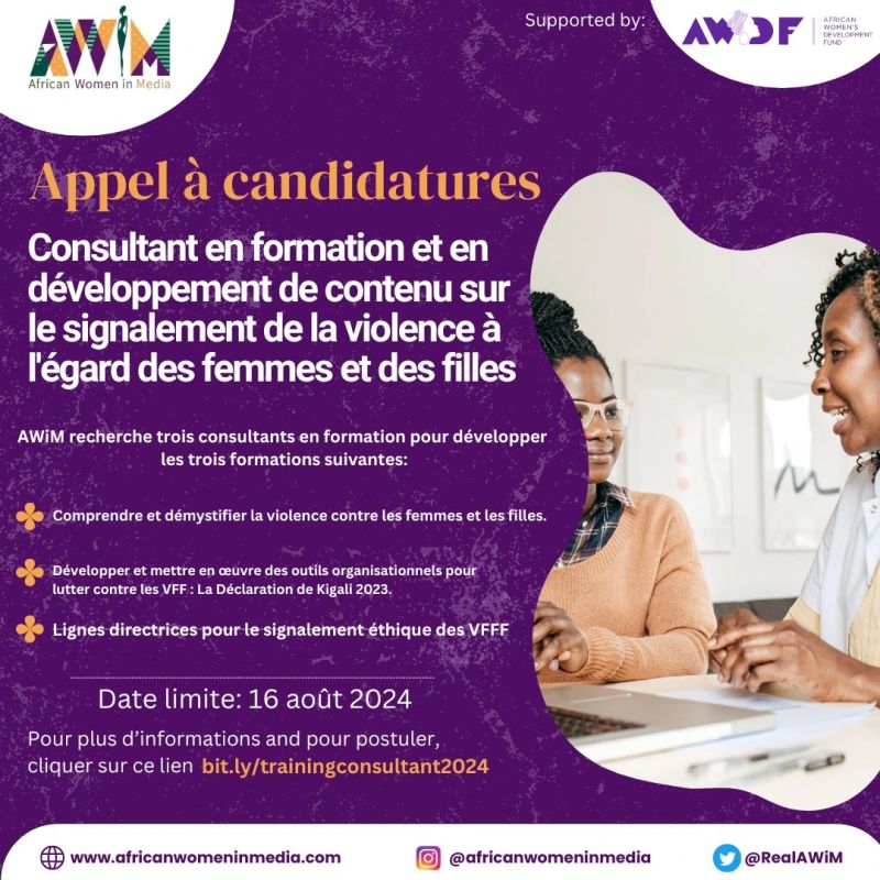 Appel à candidatures AWDF aux femmes journalistes africaines