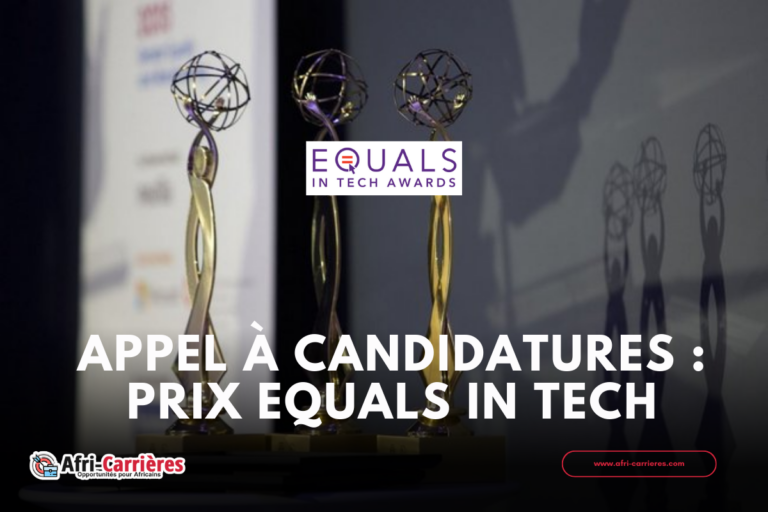 Appel à candidatures Prix EQUALS in Tech