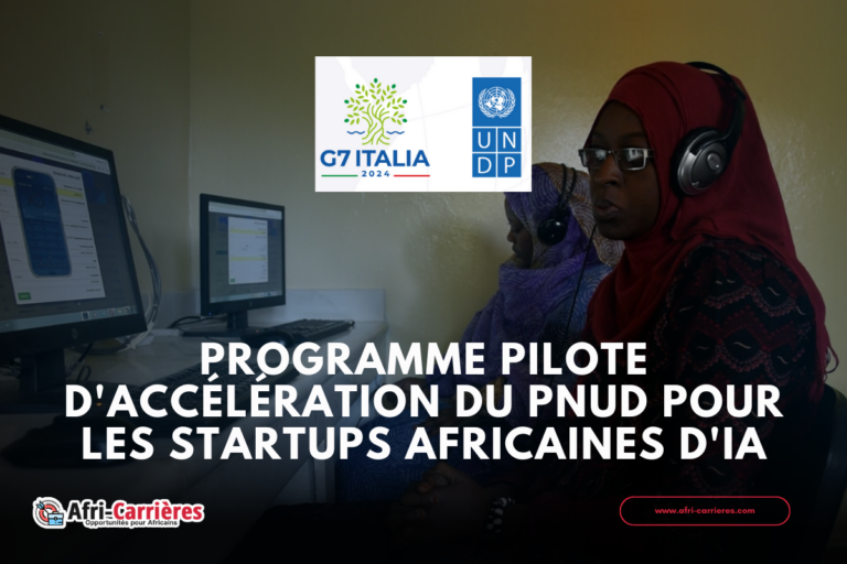 Programme Pilote d'accélération du PNUD pour Startups d'IA.