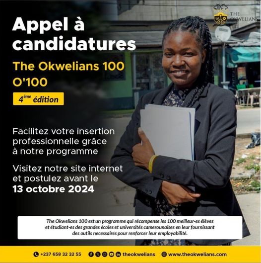 Appel à candidatures Initiative The Okwelians 100