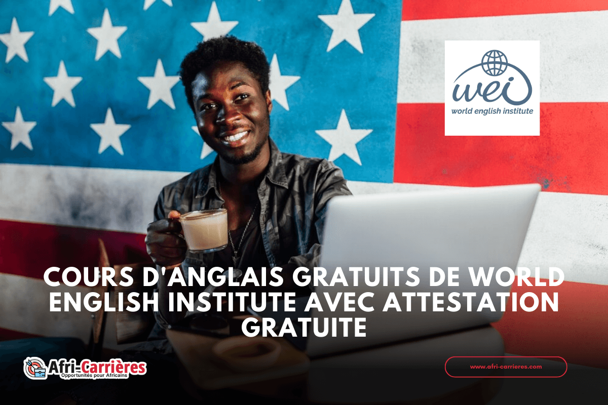 Cours d'Anglais gratuits de World English Institute avec attestation gratuite