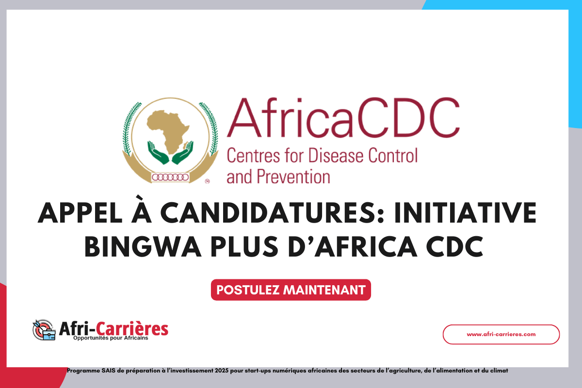 Appel à candidatures: Initiative Bingwa Plus d’Africa CDC