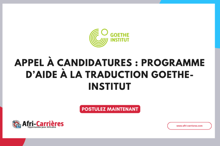 Appel à candidatures Programme d’aide à la traduction Goethe-Institut