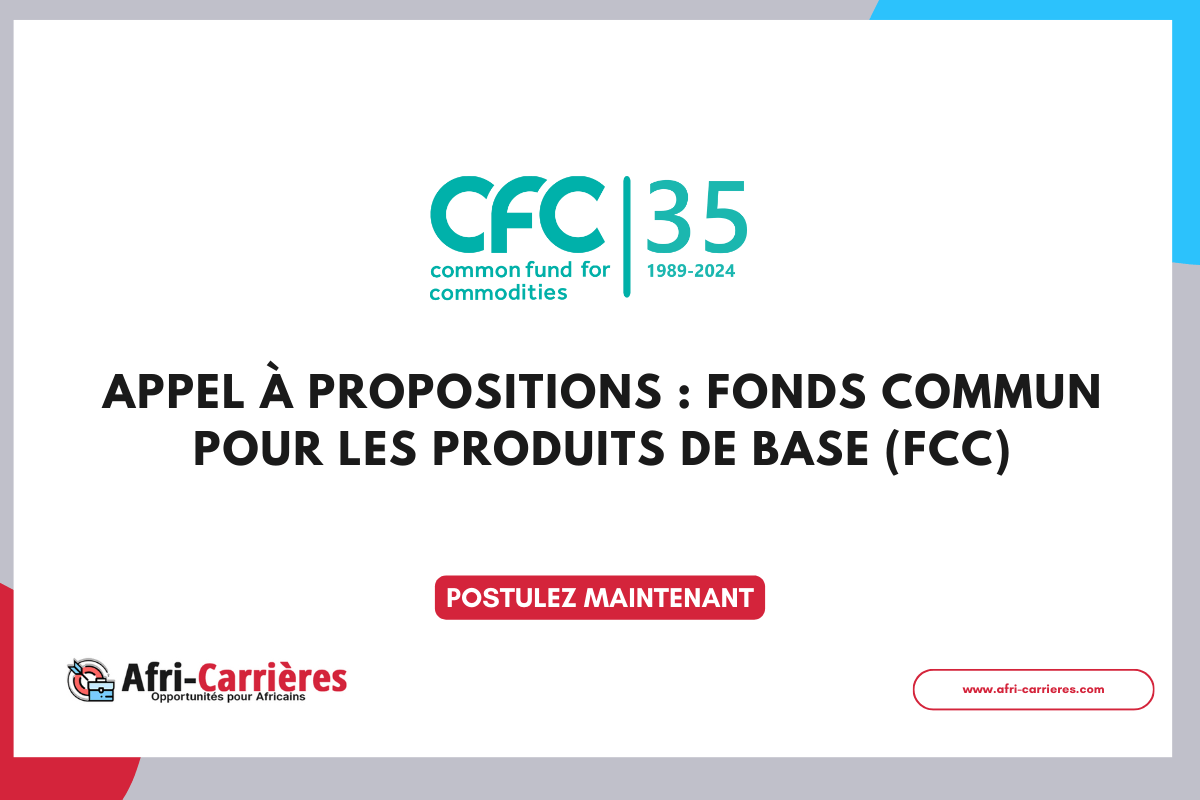 Appel à propositions Fonds commun pour les produits de base (FCC)