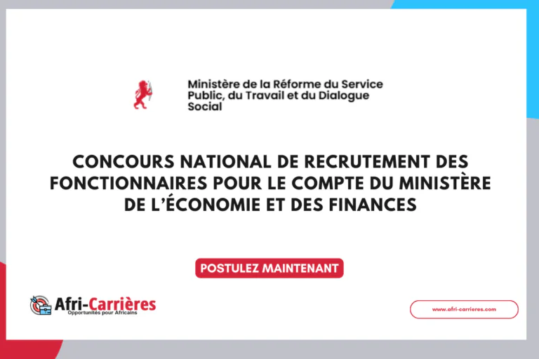 Concours national de recrutement des fonctionnaires