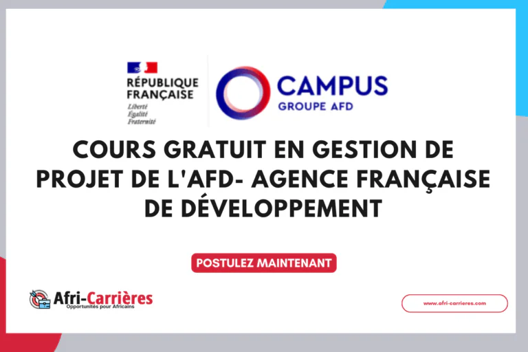 Cours gratuit en Gestion de projet de l'AFD