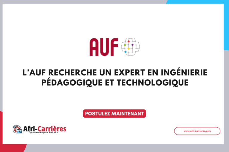 L’AUF recherche un expert en ingénierie pédagogique et technologique