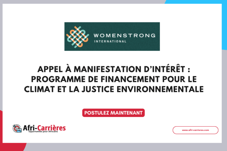 Programme WomenStrong de financement pour le climat et la justice environnementale 2024