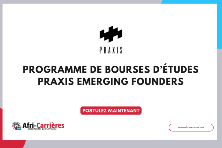 Programme de bourses d’études Praxis Emerging Founders