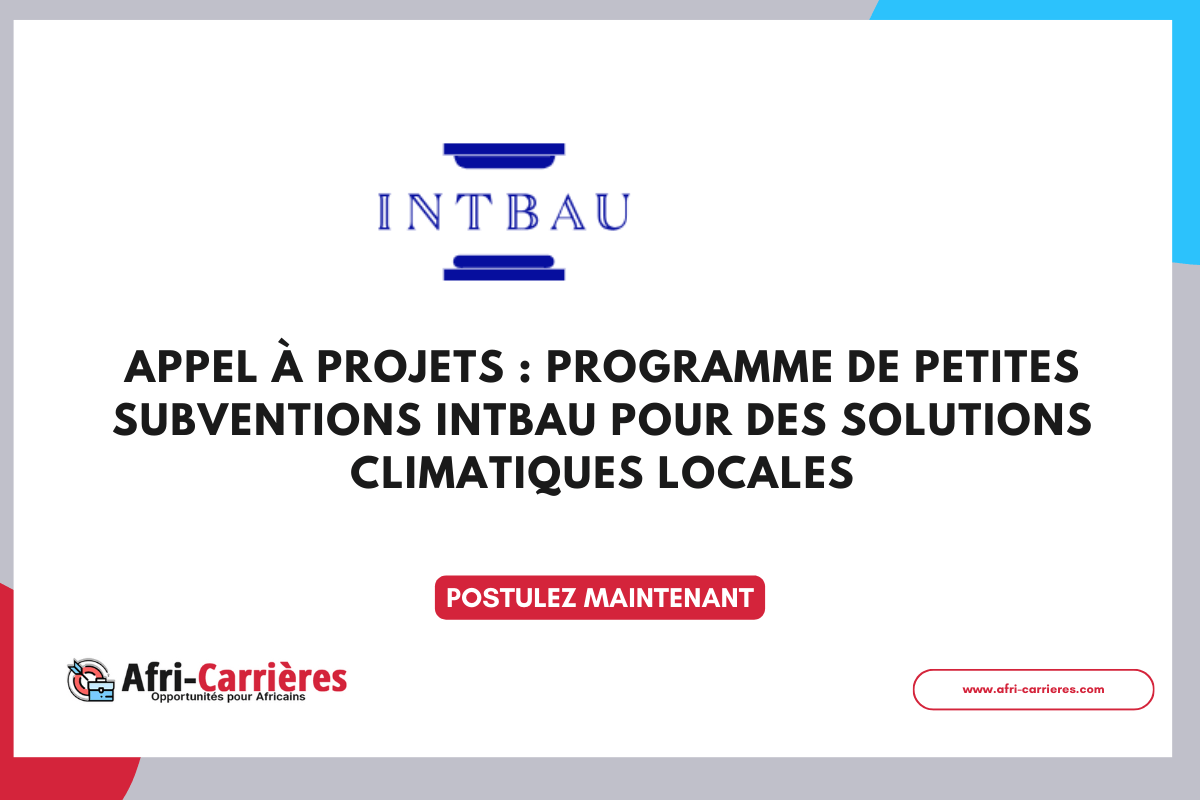 programme de subventions INTBAU pour solutions climatiques