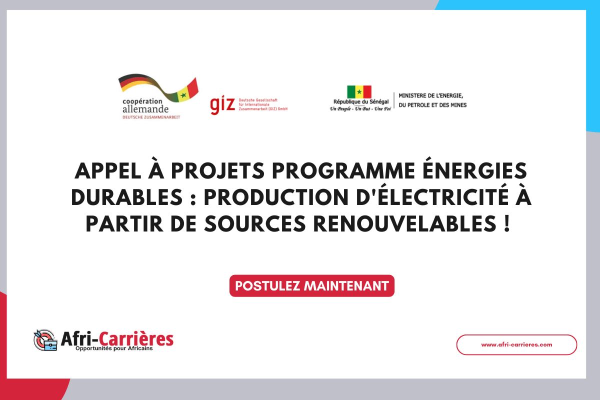 Appel à projets Programme Énergies Durables