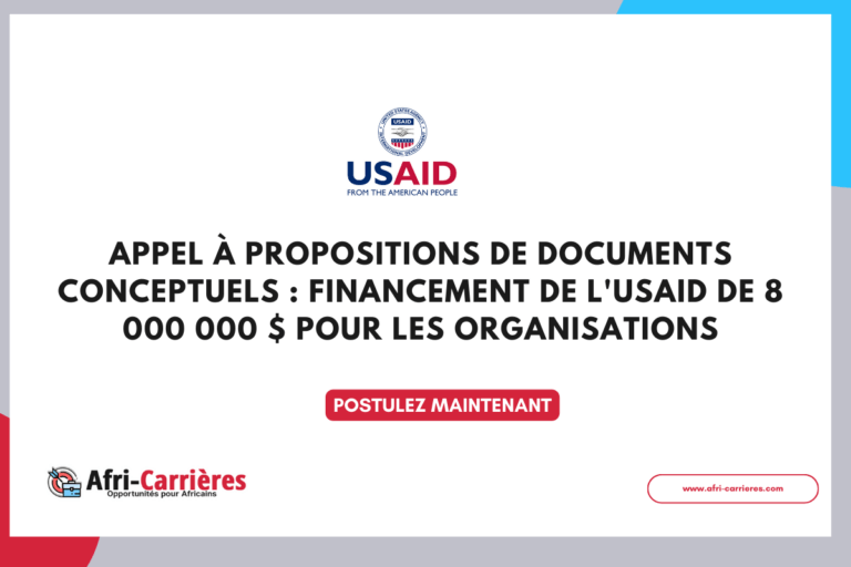 Appel à propositions de documents conceptuels : financement de l'USAID de 8 000 000 $ pour les organisations 6 Energy Talent Development – West Africa’ (ETD-WA) Activity de l'USAID