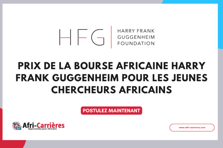 HFG African Fellows Program 2025-26 pour jeunes chercheurs africains
