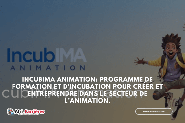 IncubIMA ANIMATION Programme de formation et d’incubation en animation.