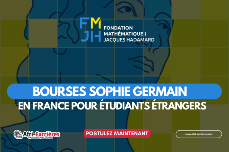 Candidatez aux bourses d'études Sophie Germain 2025-2026 en France 9 Programme de bourses Sophie Germain 2025 en France POUR étudiants étrangers