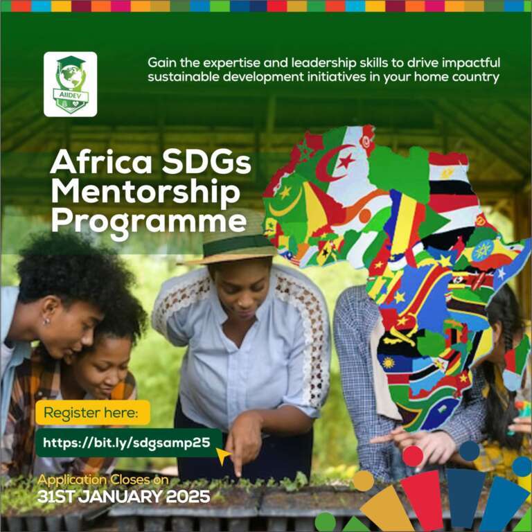 Africa SDGs Mentorship Programme - Programme de mentorat sur les ODD en Afrique Cohorte 2025