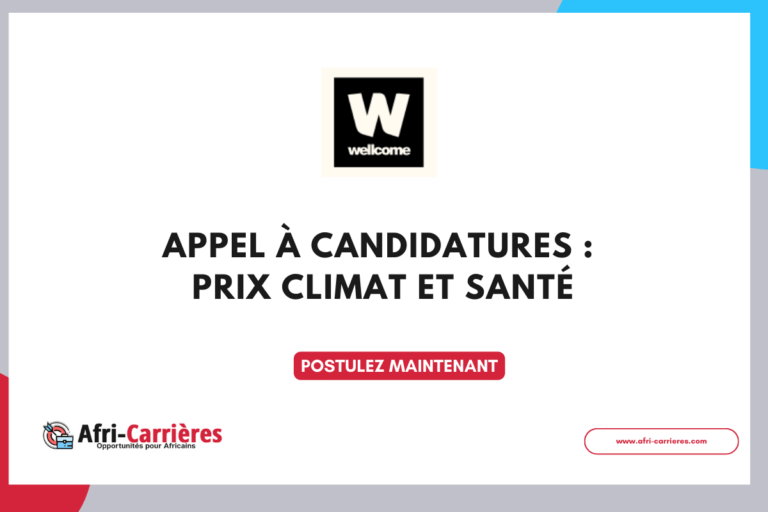Appel à candidatures : Prix Climat et Santé 2025 9 Prix du climat et de la santé