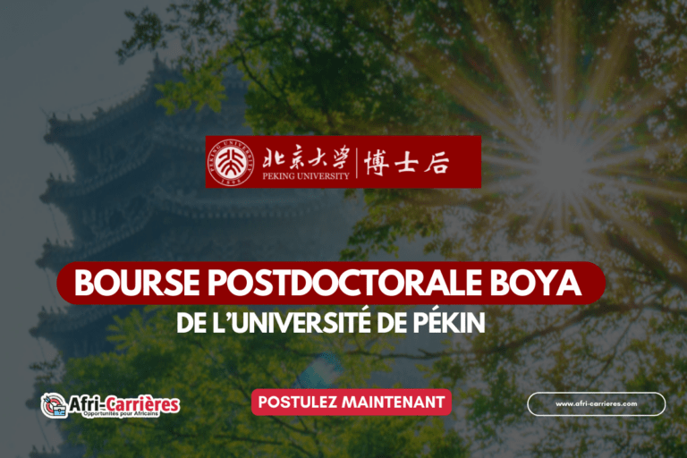 Appel à candidatures pour la bourse postdoctorale Boya 2025 de l’Université de Pékin 9 Appel à candidatures pour la bourse postdoctorale Boya 2025 de l’Université de Pékin