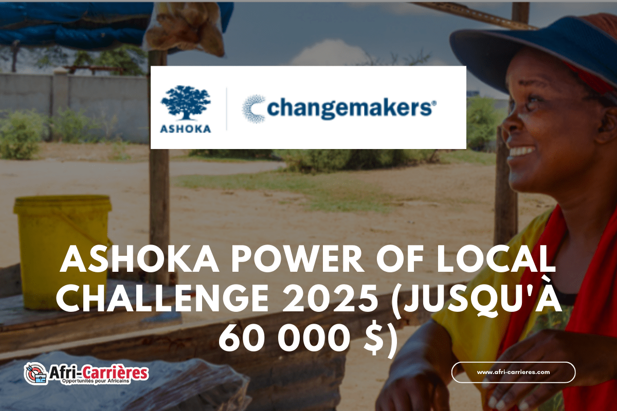 Ashoka Power of Local Challenge 2025 (jusqu'à 60 000 $)