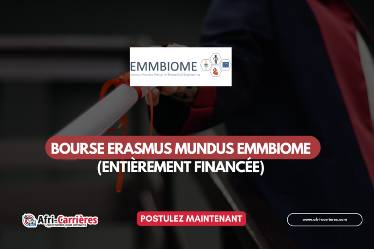 Bourse Erasmus Mundus EMMBIOME 2025-2027 (entièrement financée)