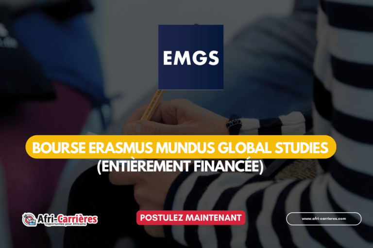 Bourse Erasmus Mundus GLOBAL STUDIES 202527 (entièrement financée)
