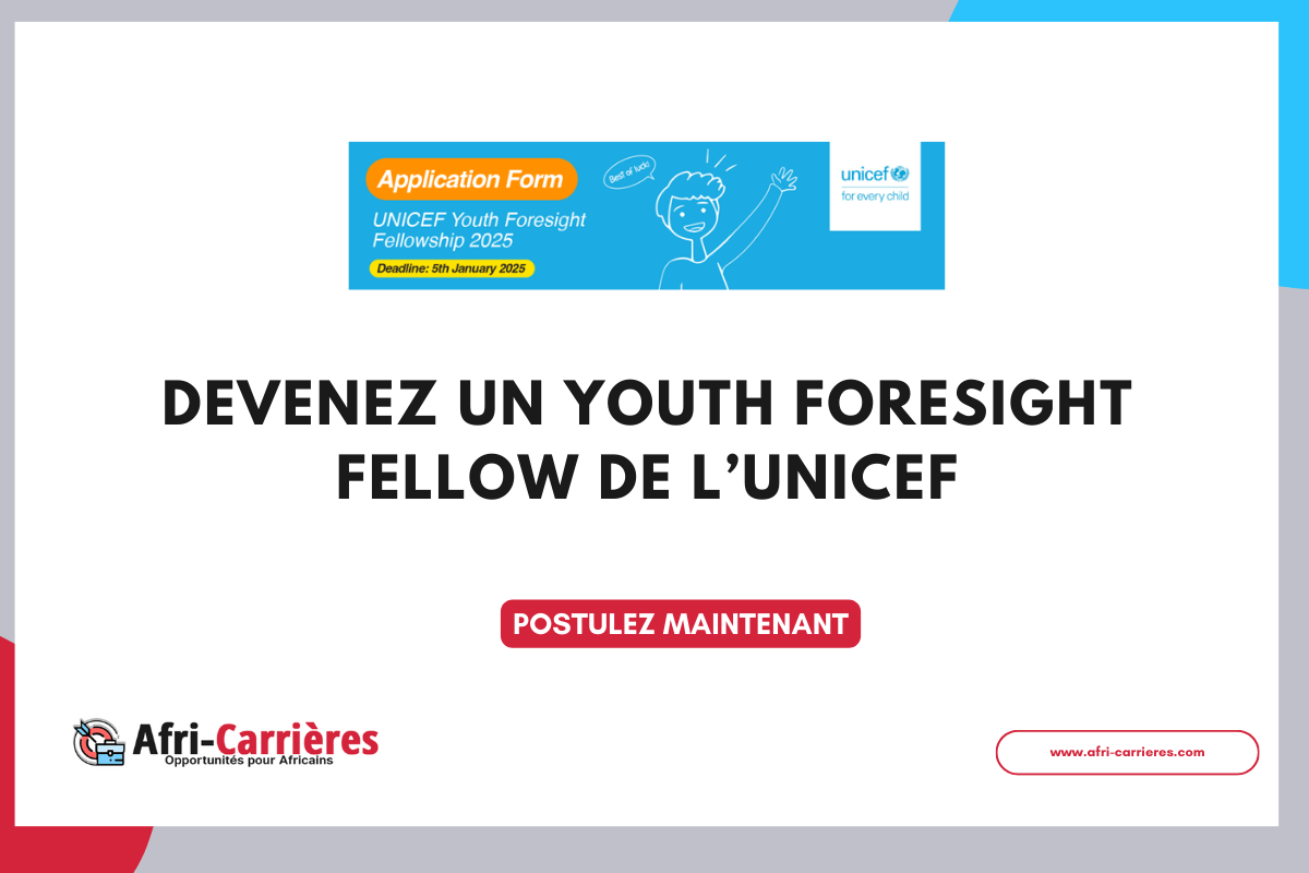 Devenez un Youth Foresight Fellow de l’UNICEF 2025