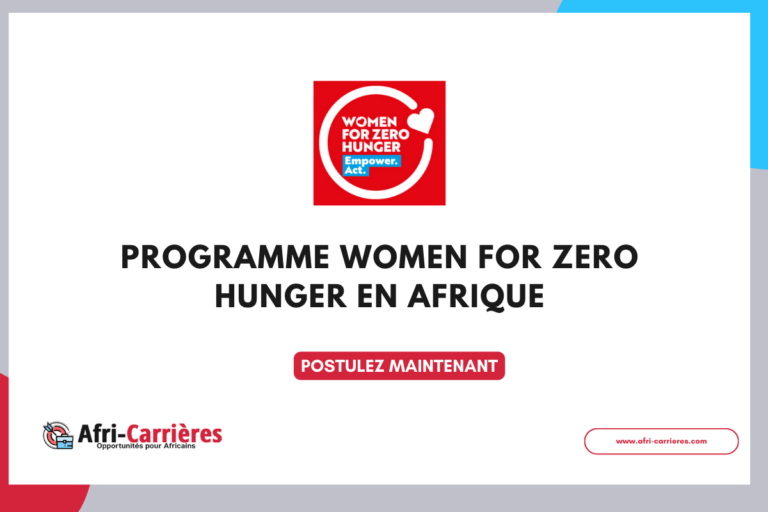 Programme Women for Zero Hunger en Afrique 2025
