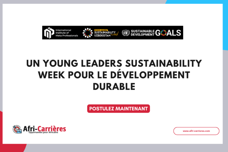 UN Young Leaders Sustainability Week 2025 pour jeunes leaders