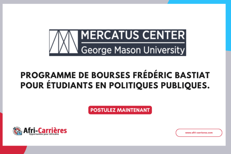 Programme de bourses Frédéric Bastiat 2025 pour étudiants en politiques publiques. 6 Programme de bourses Frédéric Bastiat 2025 pour étudiants en politiques publiques.