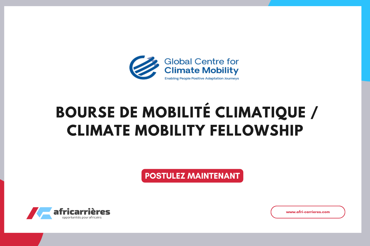 Appel à candidatures Climate Mobility Fellowship 2025-2026