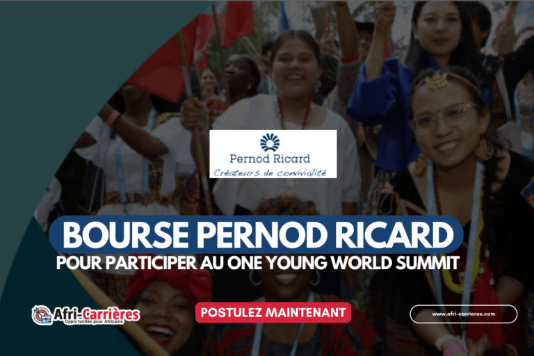 Bourse Pernod Ricard 2025 pour participer au One Young World Summit 2025