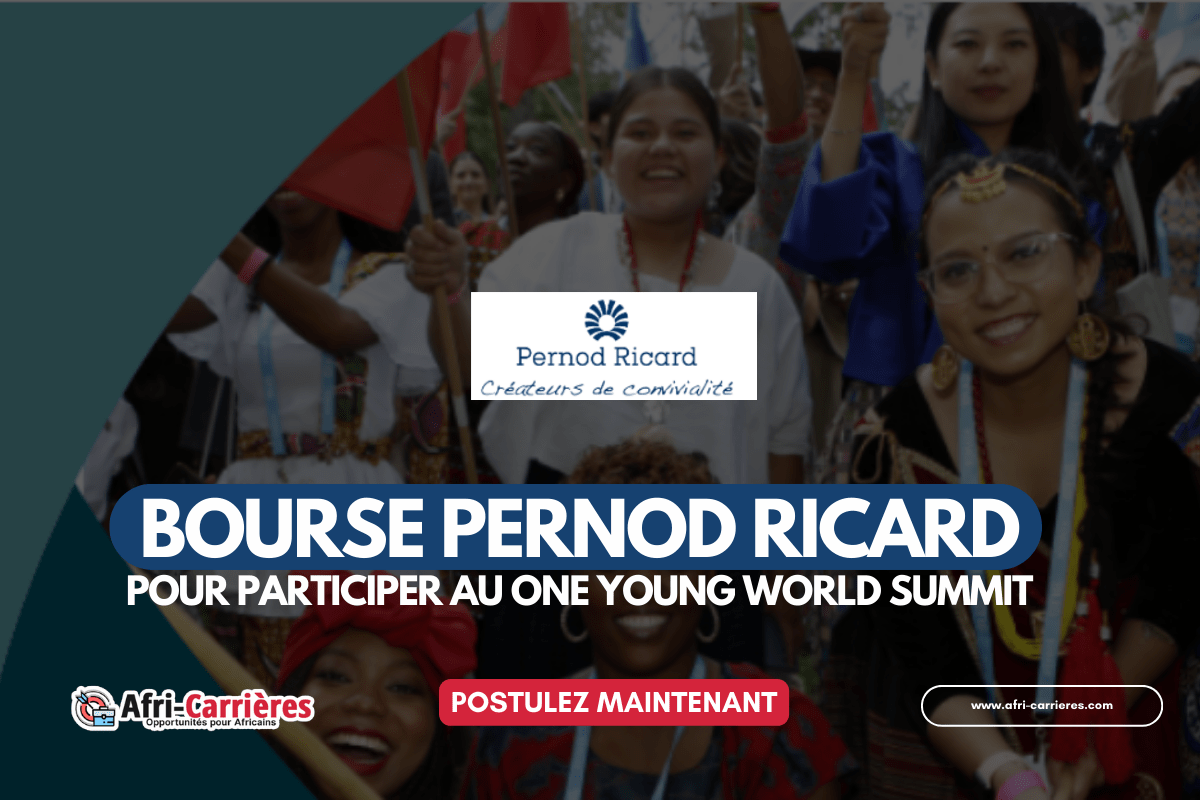 Bourse Pernod Ricard 2025 pour participer au One Young World Summit 2025