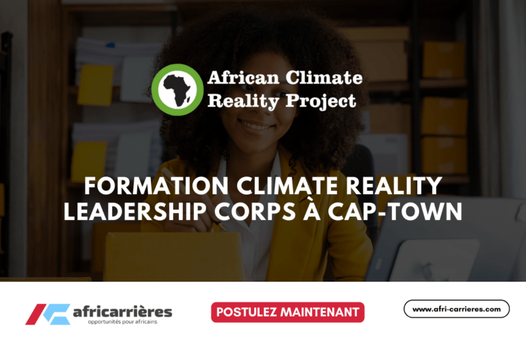 Formation Climate Reality Leadership Corps à Cap-Townv