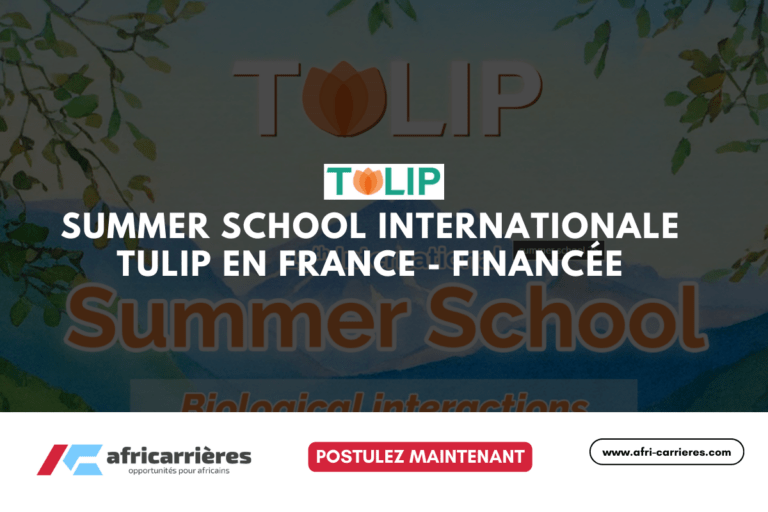 Inscriptions ouvertes TULIP Summer School 2025 en France - financée