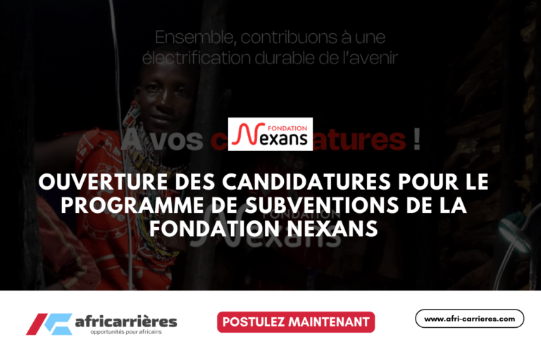Ouverture des candidatures pour le Programme de Subventions 2025 de la Fondation Nexans