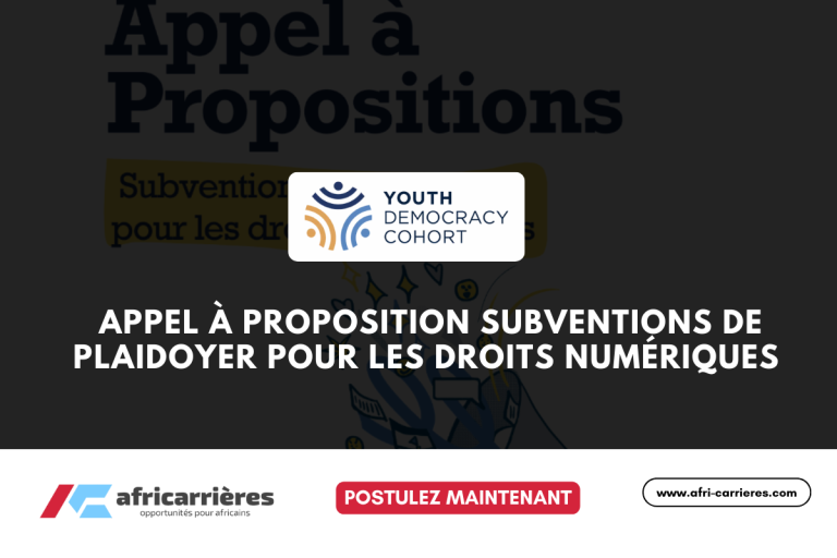 Appel à proposition Subventions de plaidoyer pour les droits numériques 2025