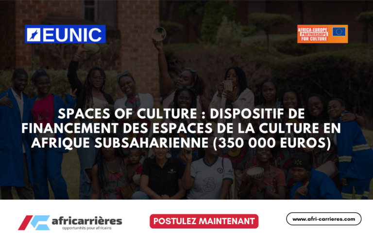 Appel à propositions Spaces of Culture 2025 pour espaces culturelles en Afrique subsaharienne